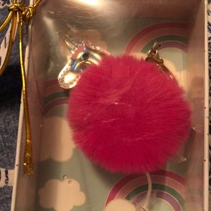 sheffield home Accessories - BN unicorn pompom key chain sheffield home Accessories - BN unicorn pompom key chain